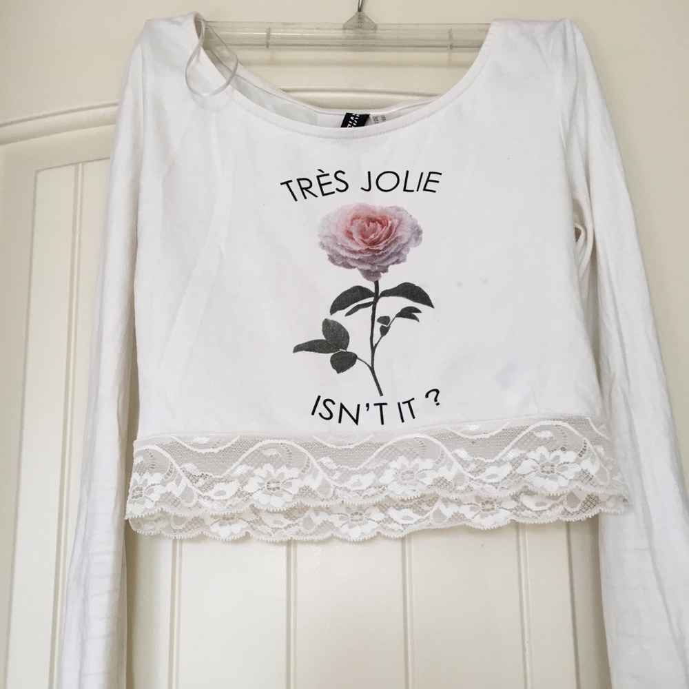 A white crop top